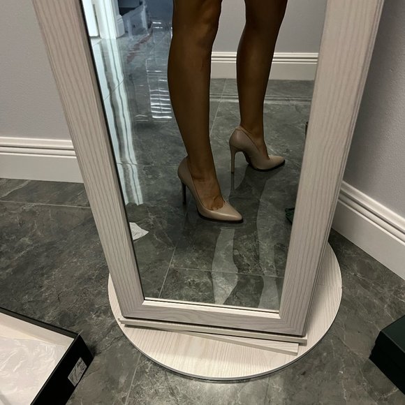 High heels, Leather, Shoes, Beige - Picture 10 of 16